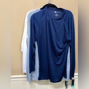 Daresay Mens Long Sleeve Shirts Size XL Set of 3 Blue Gray White